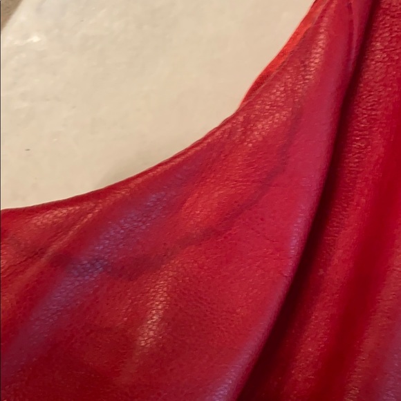 BCBGMAXAZRIA LEATHER DRESS - Picture 6 of 7